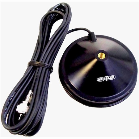 Hustler Hustler MBMMAG 5 in. Magnet Mount with 16 ft. RG58 Coax & PL259 Connector; Black MBMMAG